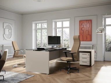 Scrivania Direzionale Go Easy Vetro di Colombini Office