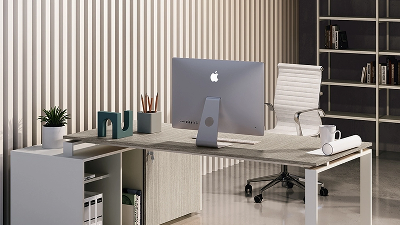 Scrivania Direzionale Loft Executive anello aperto di Colombini Office