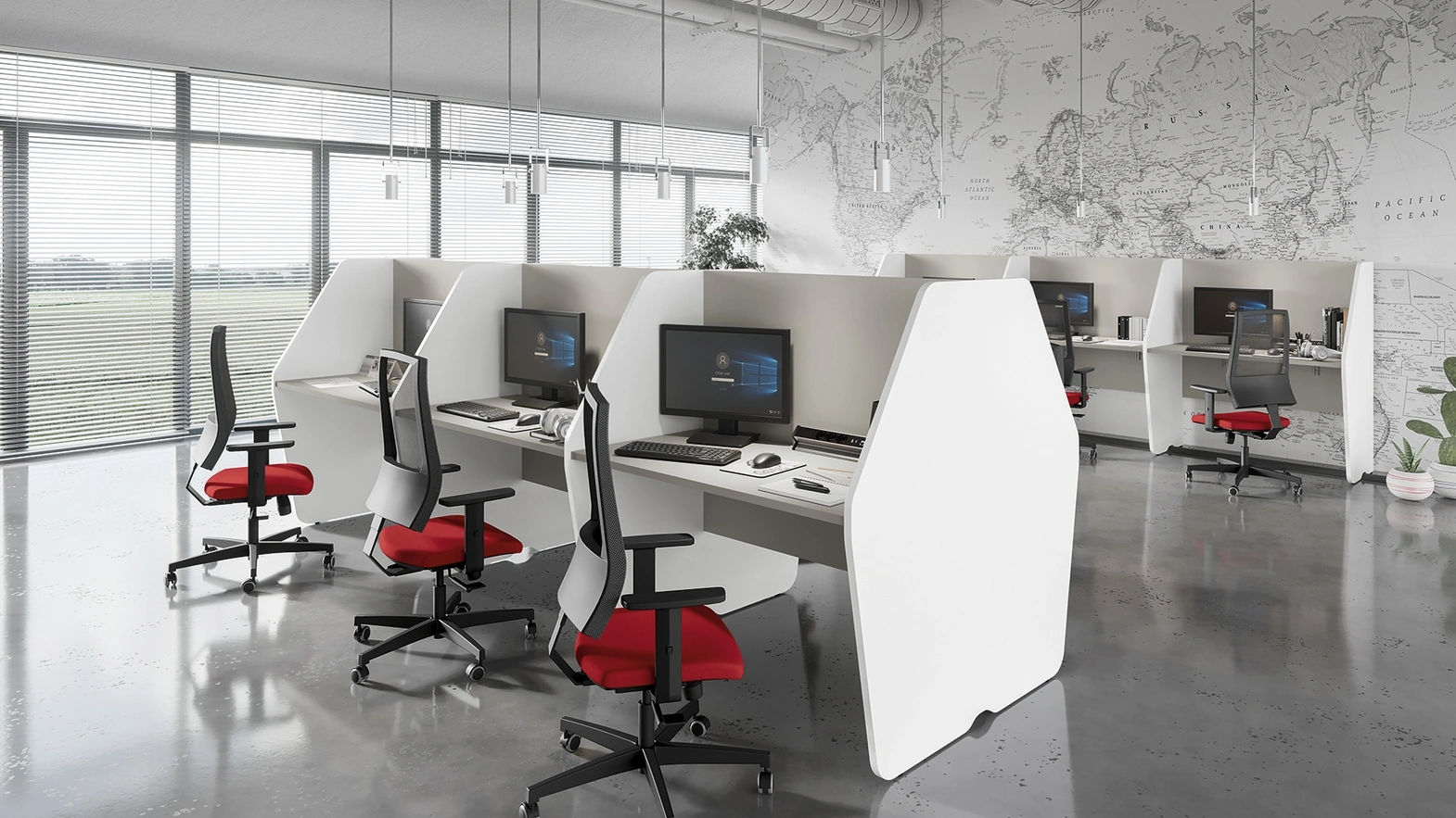 Scrivania Operativa Teko Panel di Colombini Office