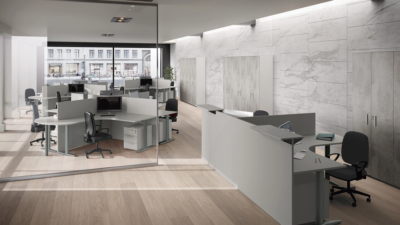 Scrivania Operativa Teko Smart di Colombini Office