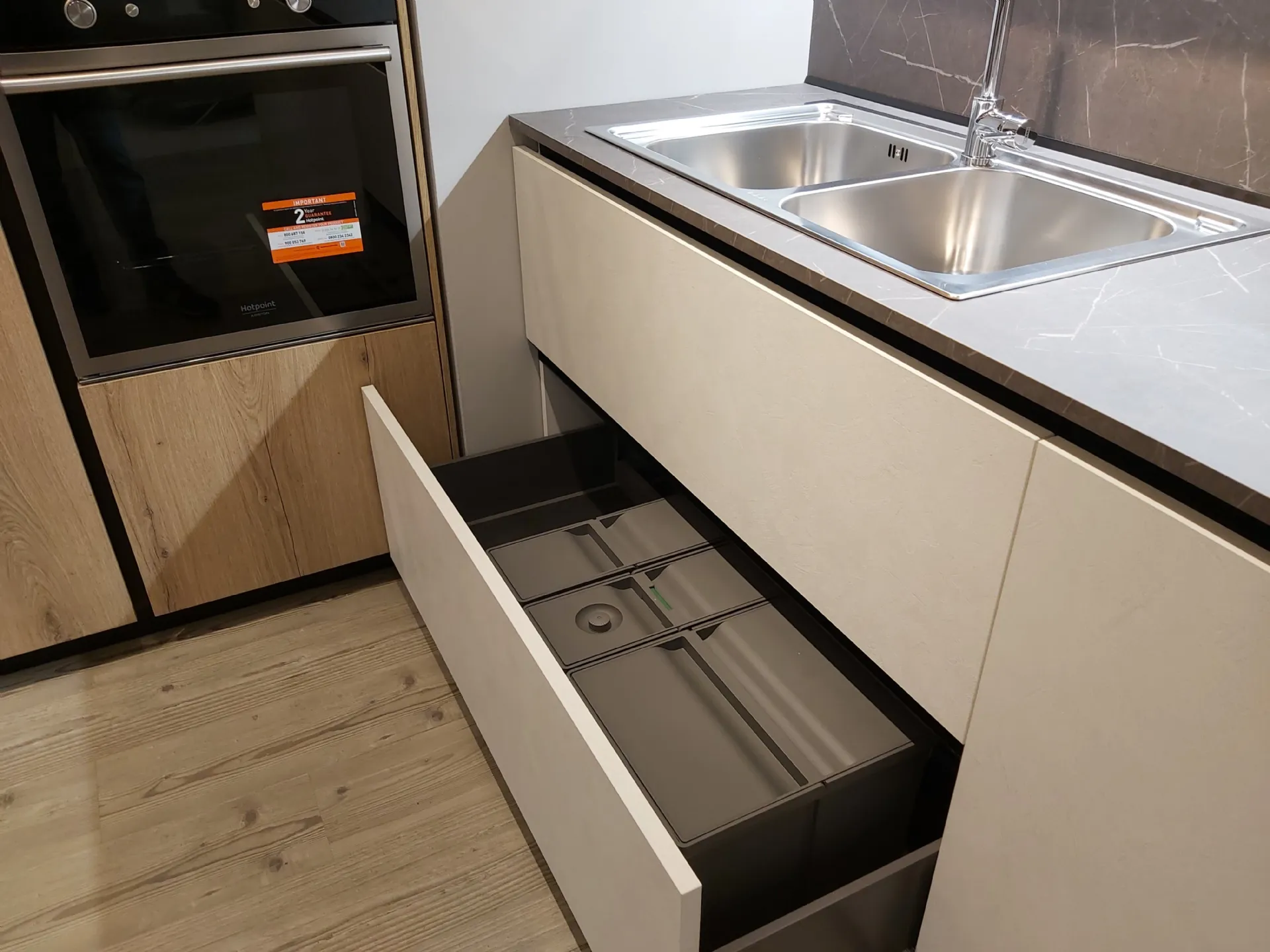 Cucina Arredo3 Zetasei  Cucine con zoccolo ribassato 6 centimetri